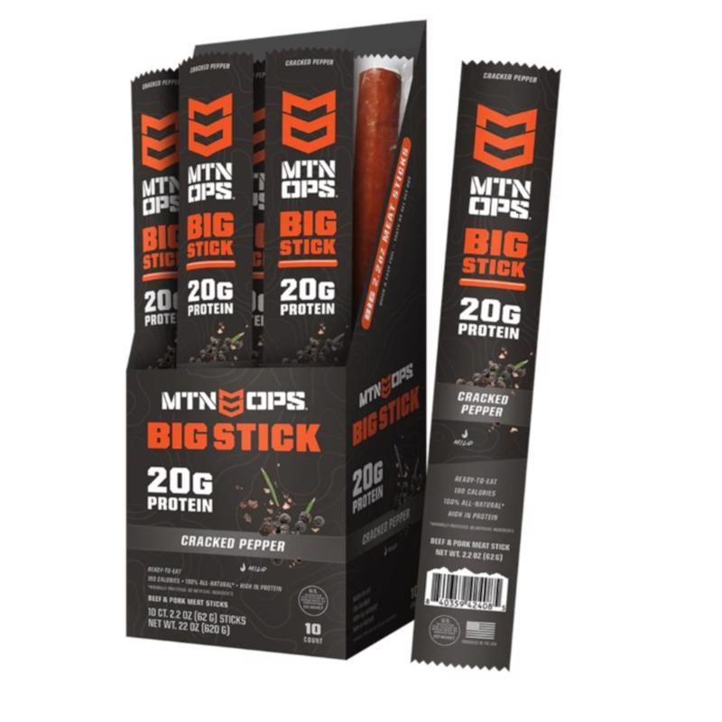 MTN OPS Cracked Pepper Meat Sticks 2.2 oz Packet