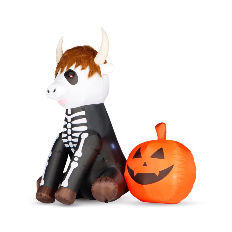 Seasonal Creations 5 ft. Prelit Highland Cow Inflatable