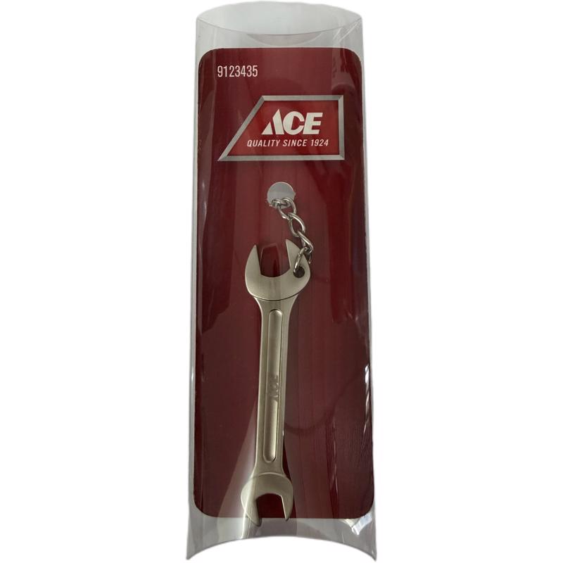 Ace Nickel Plated Zinc Silver Tool Shape Key Ring