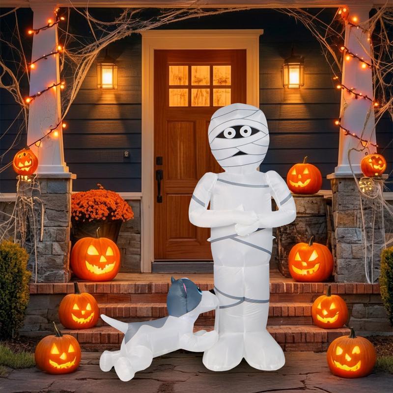 Seasonal Creations 6 ft. Prelit Mummy/Puppy Inflatable