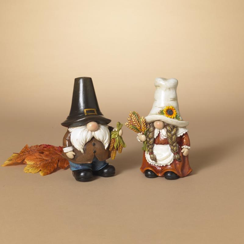 Gerson Resin Harvest Gnome Fall Decor