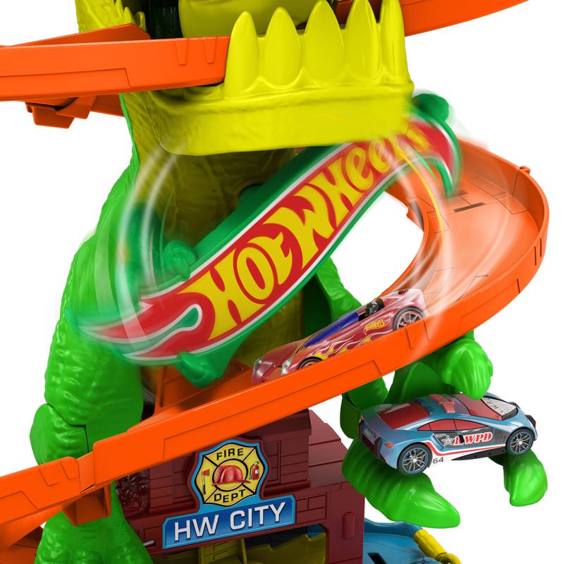 Hot Wheels T-Rex Blaze Battle Track Set