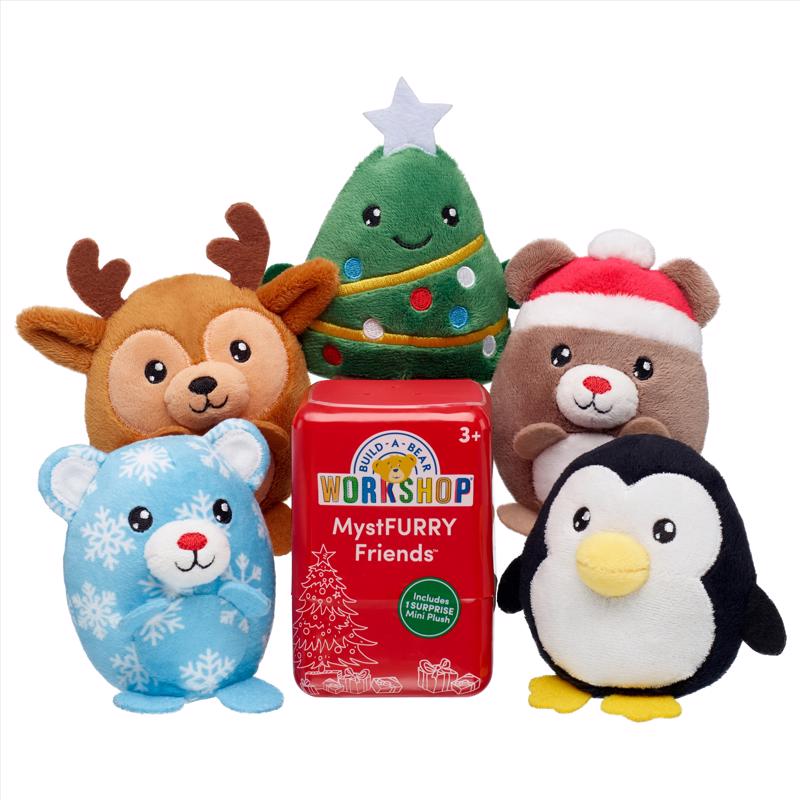 Build-A-Bear Holiday Mystery Surprise Plush Plush 6 pc