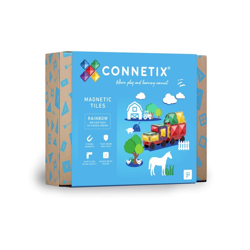 CONNETIX Magnetic Tiles Multicolor 24 pc