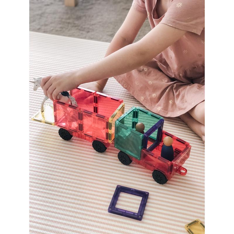 CONNETIX Magnetic Tiles Multicolor 24 pc