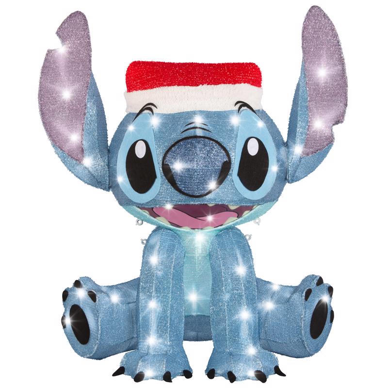 Disney Holiday Tinsel Sculpture Sitch 19 in. Yard Decor