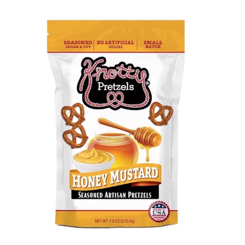 Knotty Pretzels Honey Mustard Pretzels 7.5 oz Pouch