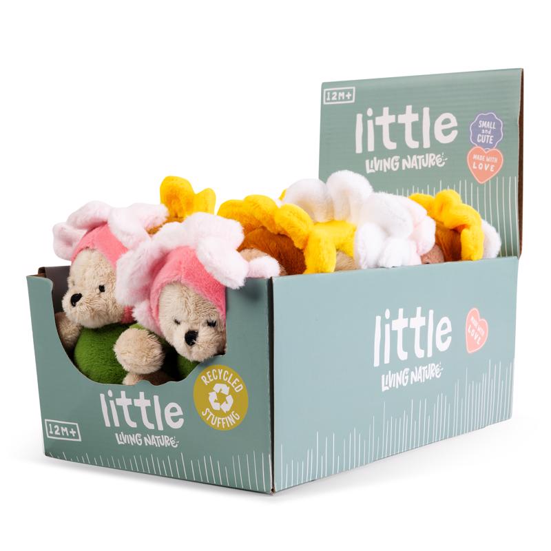 Keycraft Little Dress Up Bear Flower Plush Toy