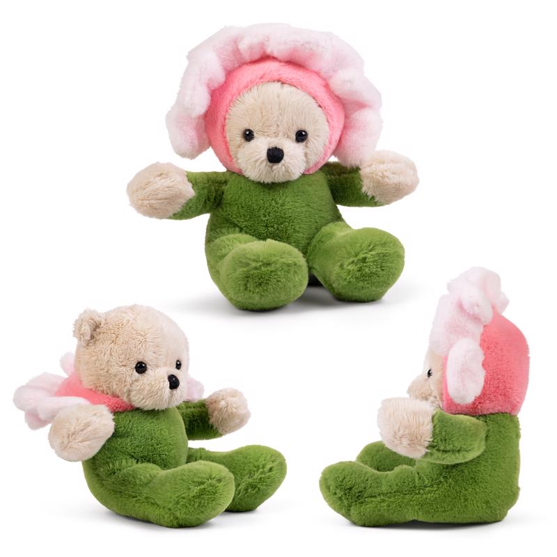 Keycraft Little Dress Up Bear Flower Plush Toy