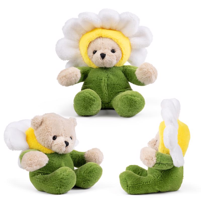 Keycraft Little Dress Up Bear Flower Plush Toy