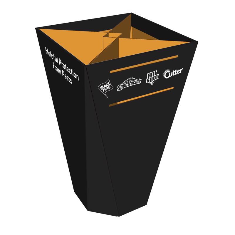 30.25 in. H X 18.25 in. W X 18.25 in. L Black Dump Bin