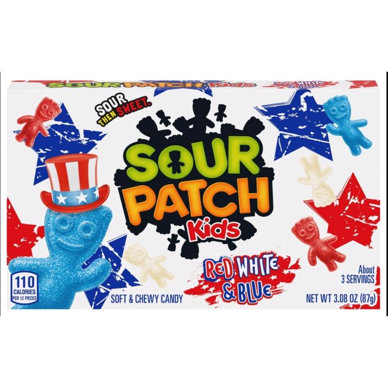 Sour Patch Kids Blue Raspberry/Redberry/Lemon Candy 3.08 oz