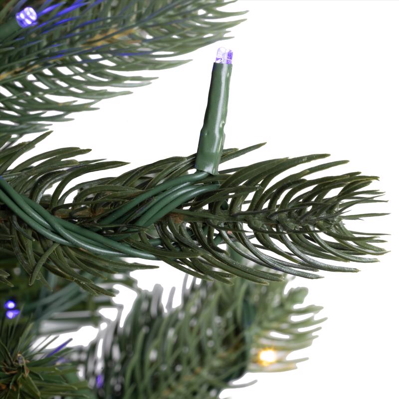 Celebrations 7-1/2 ft. Full LED 2400 ct Deluxe Royal Pine Christmas Tree