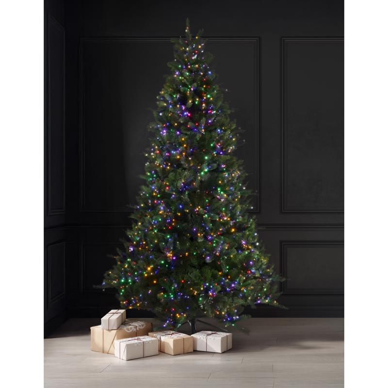 Celebrations 7-1/2 ft. Full LED 2400 ct Deluxe Royal Pine Christmas Tree