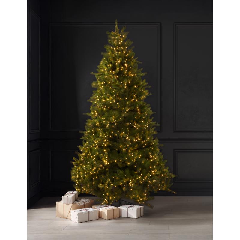Celebrations 7-1/2 ft. Full LED 2400 ct Deluxe Royal Pine Christmas Tree
