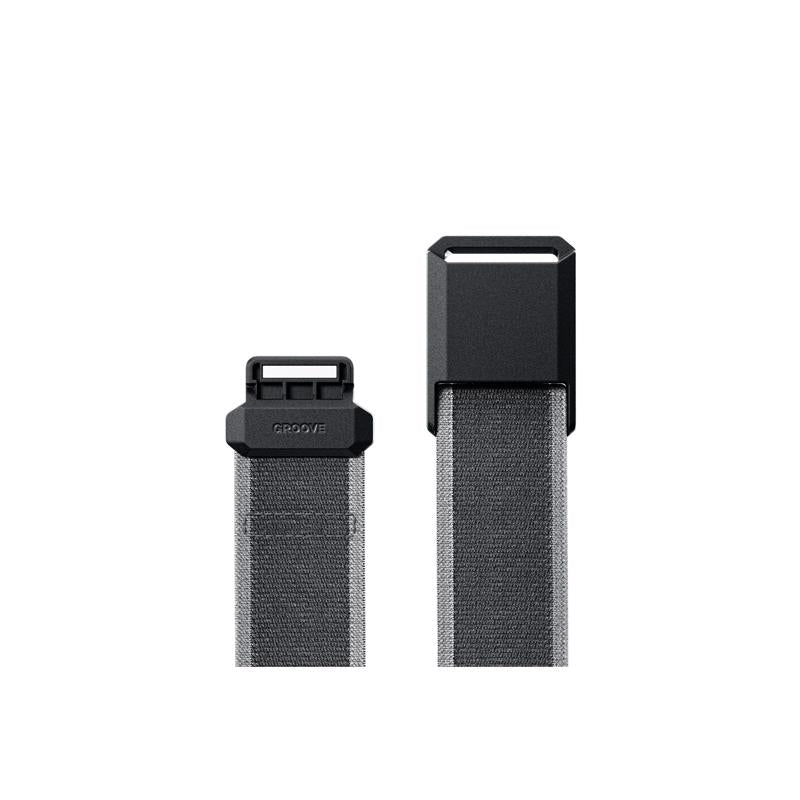 Groove Life Polyester Flex Belt OSFM in. W Deep Stone Grey