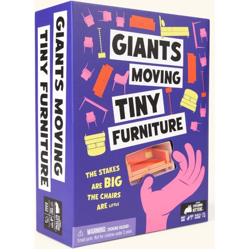 Exploding Kittens Giants Moving Tiny Furniture Party Game