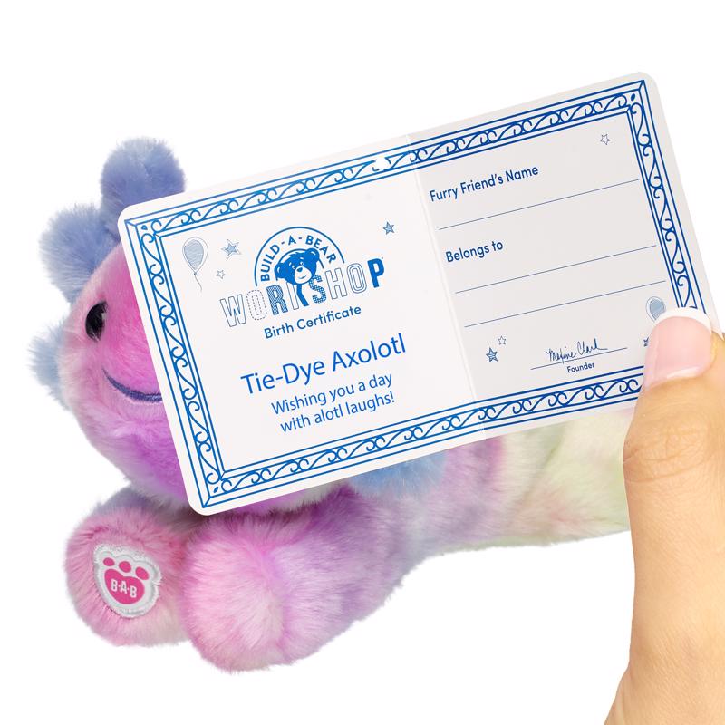 Build-A-Bear Mini Beans Axolotl Plush Toy