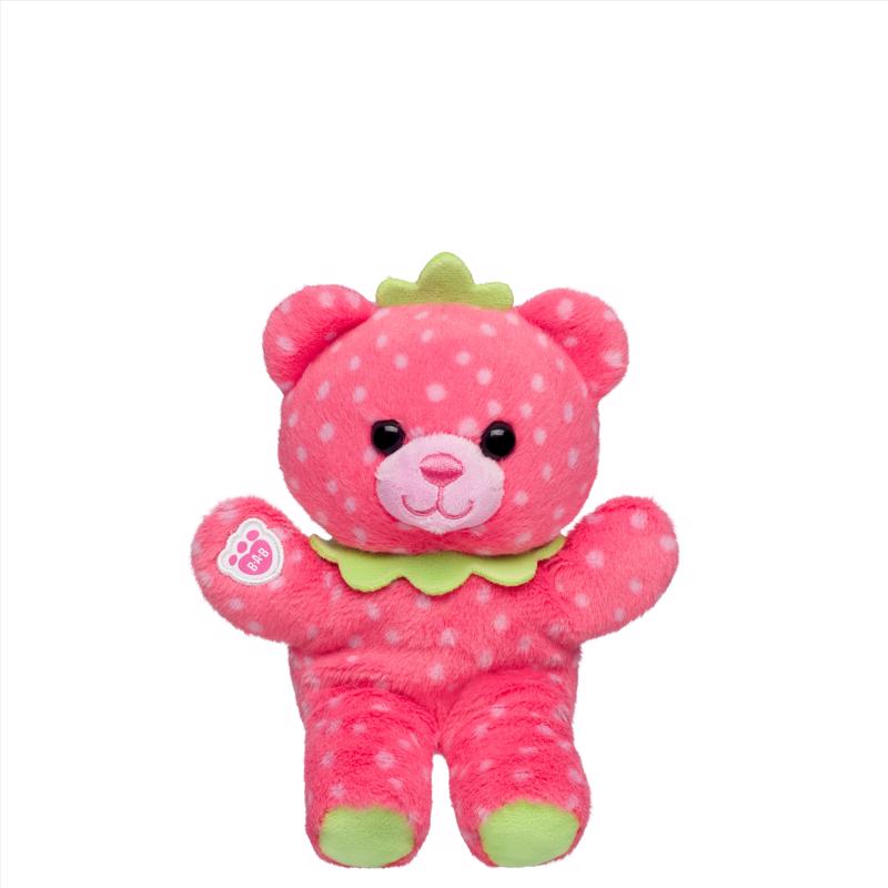 Build-A-Bear Mini Beans Strawberry Bear Plush Toy