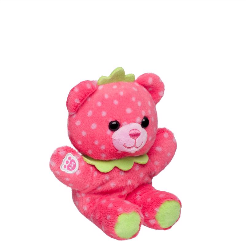 Build-A-Bear Mini Beans Strawberry Bear Plush Toy