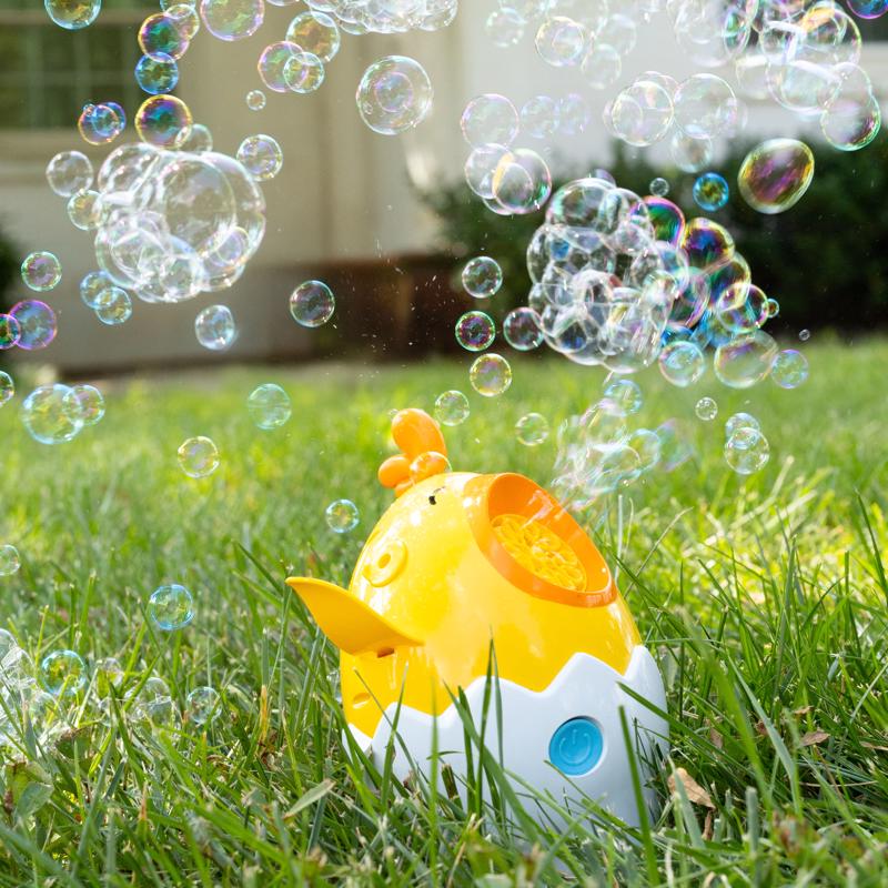 Sunny Days Chicken Bubble Blower Yellow/White 1 pc