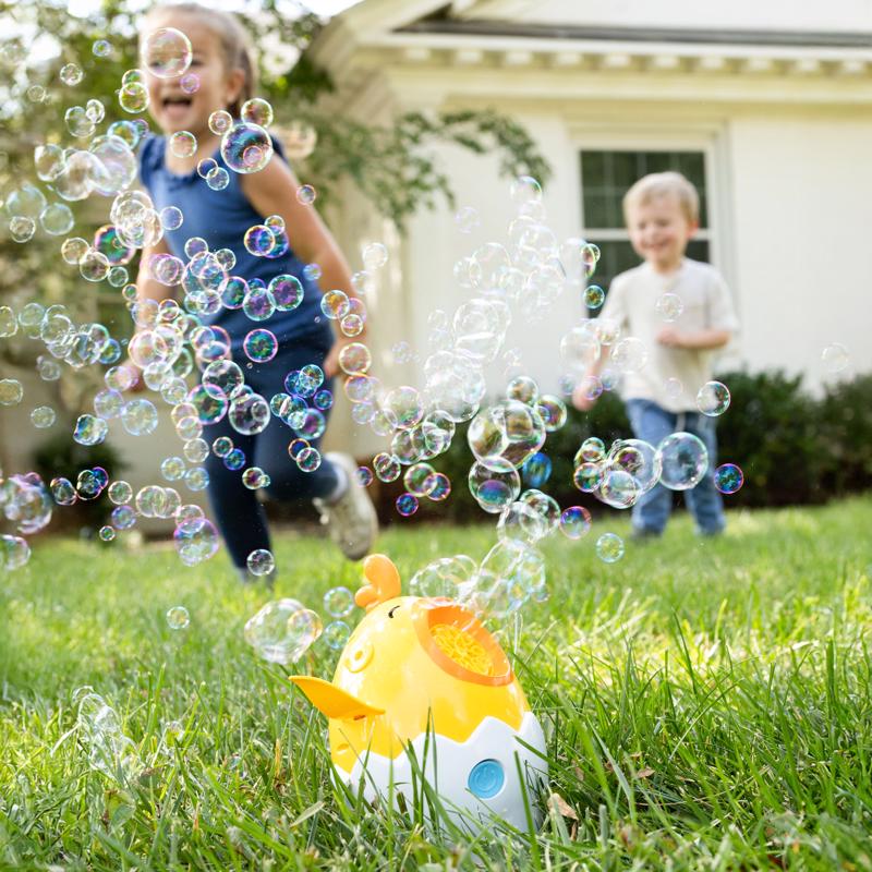 Sunny Days Chicken Bubble Blower Yellow/White 1 pc