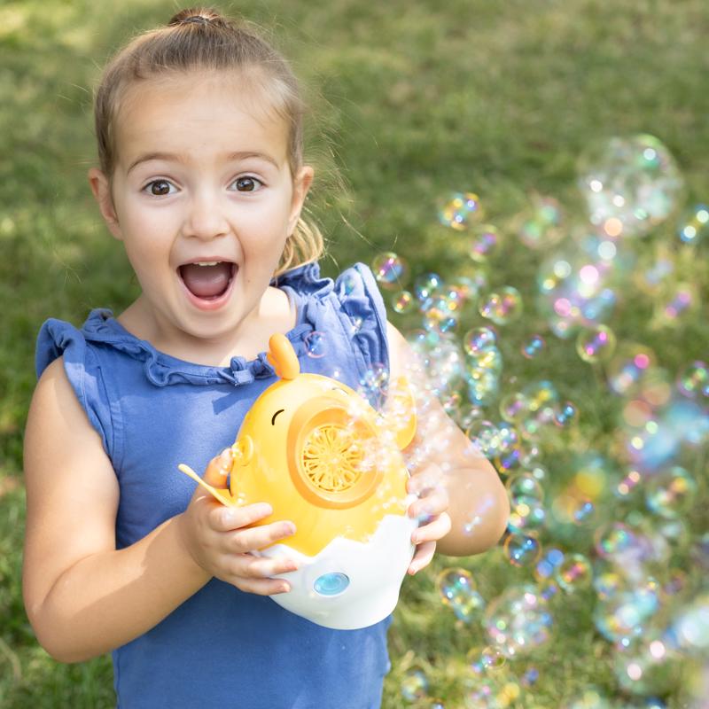 Sunny Days Chicken Bubble Blower Yellow/White 1 pc