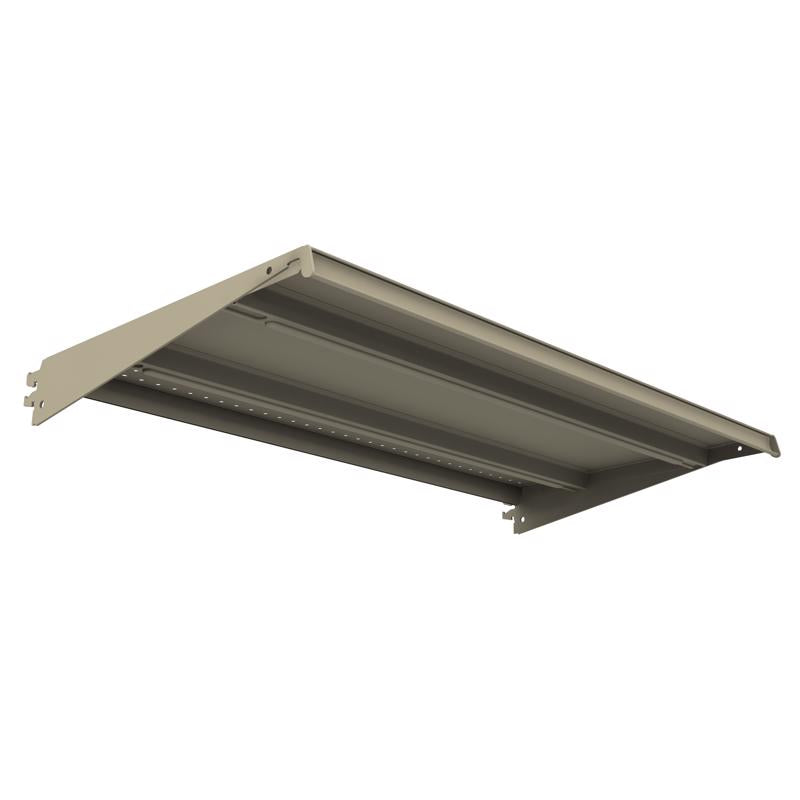 Lozier 19 in. W X 36 in. D Platinum Metal Shelf 2 pk
