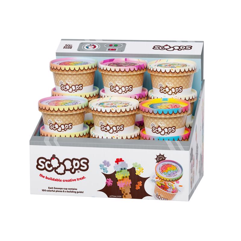 Plus-Plus Scooops Building Toy Multicolored 24 pc