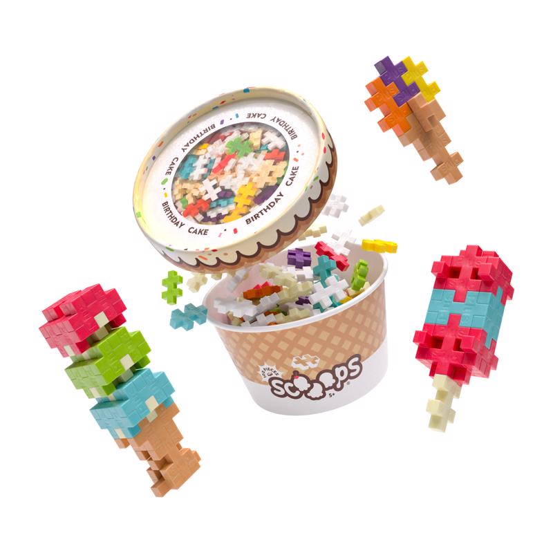 Plus-Plus Scooops Building Toy Multicolored 24 pc