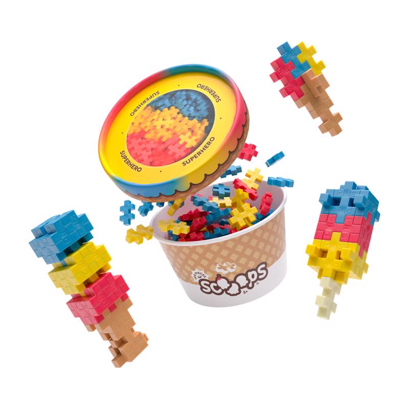 Plus-Plus Scooops Building Toy Multicolored 24 pc