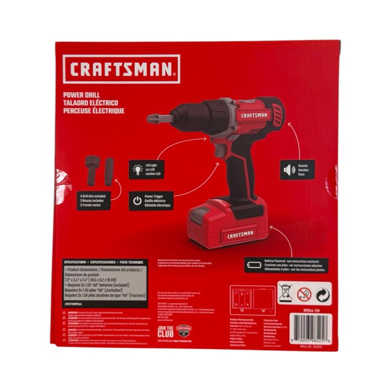 Red Toolbox Craftsman Power Drill Toy