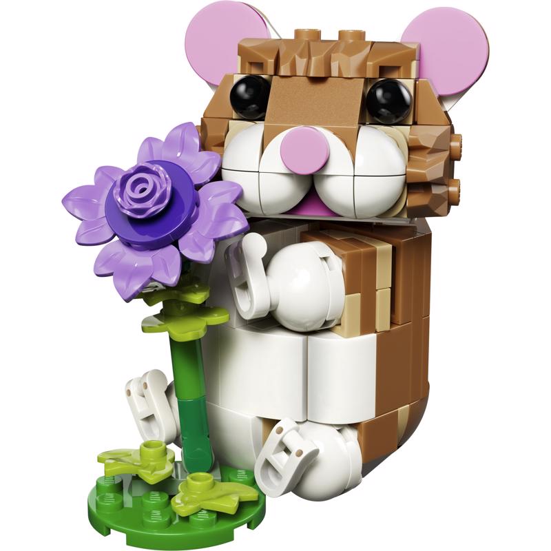LEGO Creator Cute Hamster with a Flower Building Set Multicolor 166 pc