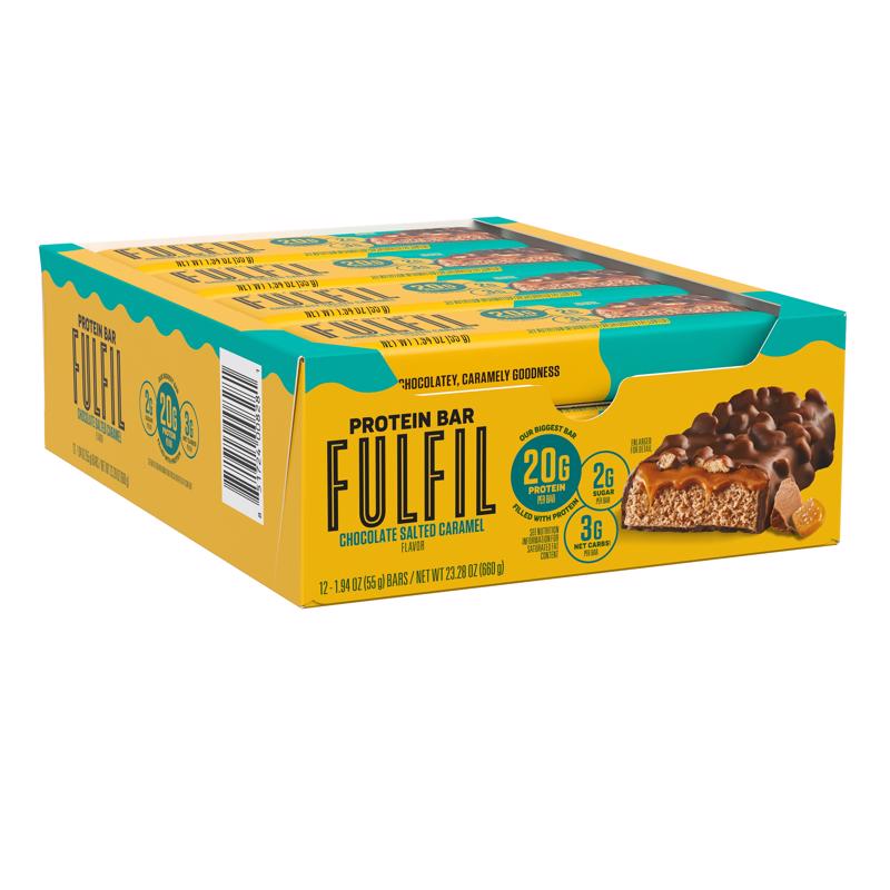 Fulfil Chocolate Salted Caramel Protein Bar 1.94 oz Boxed