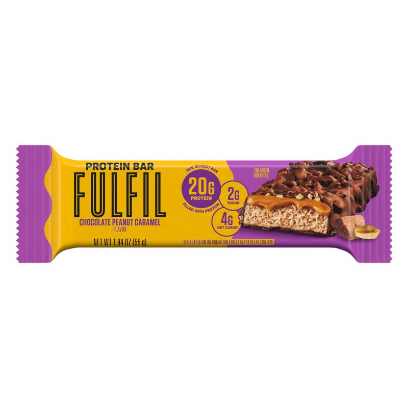 Fulfil Choc PB Caramel Protein Bar 1.94 oz Boxed