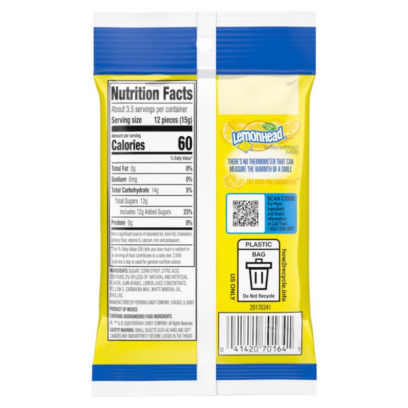 Lemon Head Citrus Hard Candy 2 oz