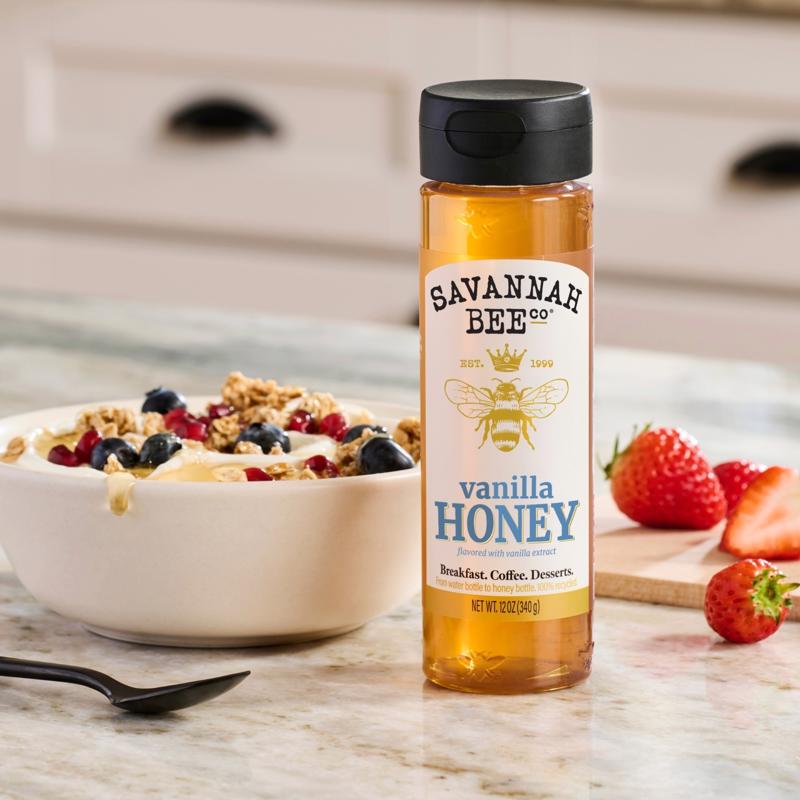 Savannah Bee Company Vanilla Honey 12 oz Bottle