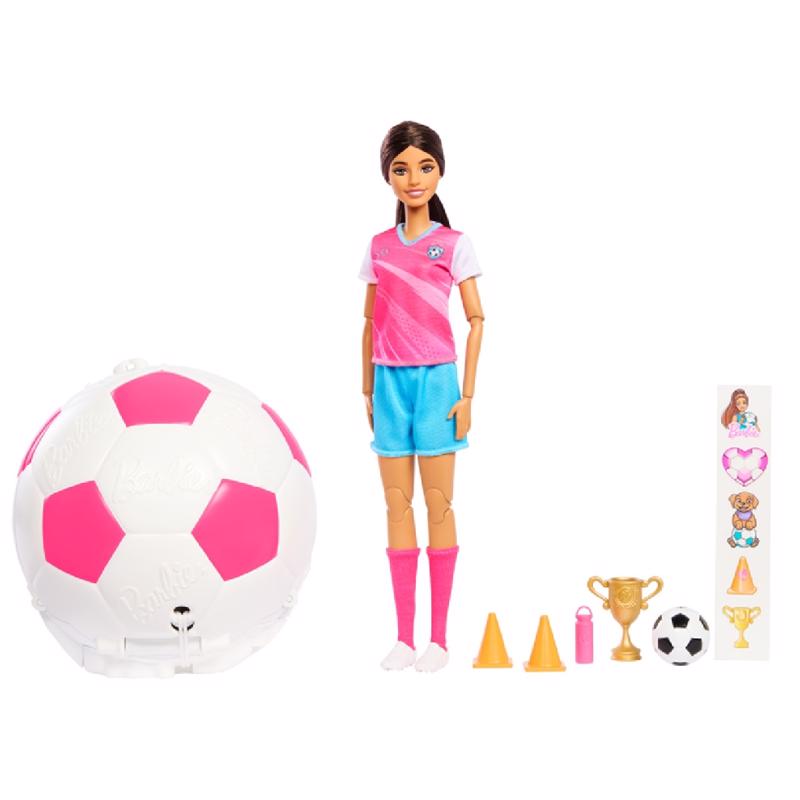 Barbie Soccer Player Doll Playset 8 pc