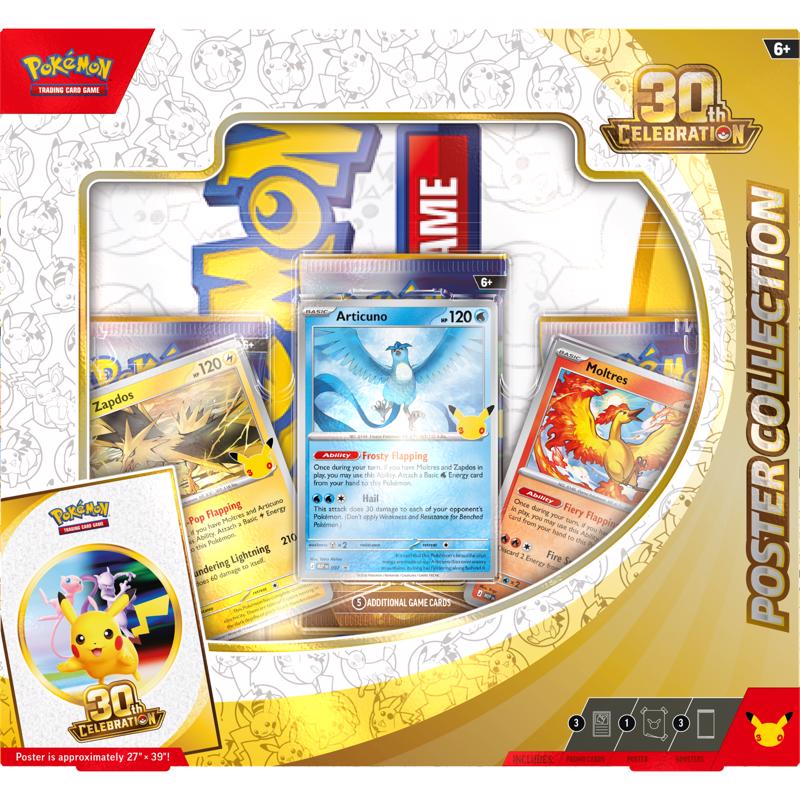 Pokemon 30th Celebration Poster Collection Trading Cards 160 pc
