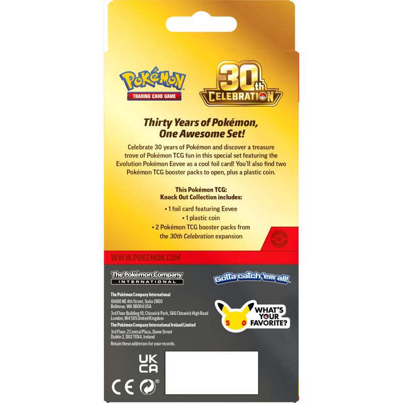 Pokemon 30th Celebration Knock Out Collection Trading Cards