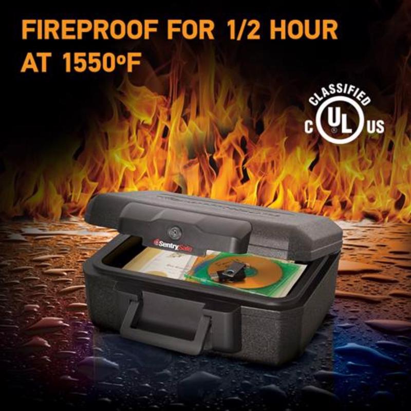 Sentry Safe 0.18 cu ft Black Fire Chest