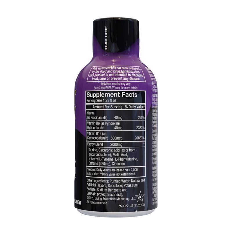 5-hour Energy Extra Strength Sugar Free Grape Energy Shot 1.93 oz