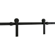 National Hardware Builder Matte Black Steel Barn Door Hanger Kit 1 pc