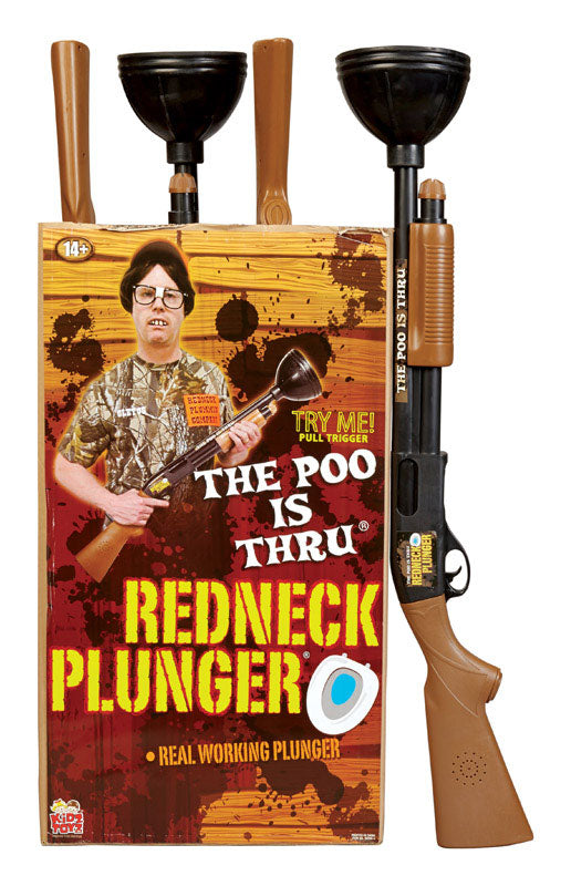 Kid Toyz Redneck Shotgun Toilet Plunger 32 in. L X 5-3/4 in. D