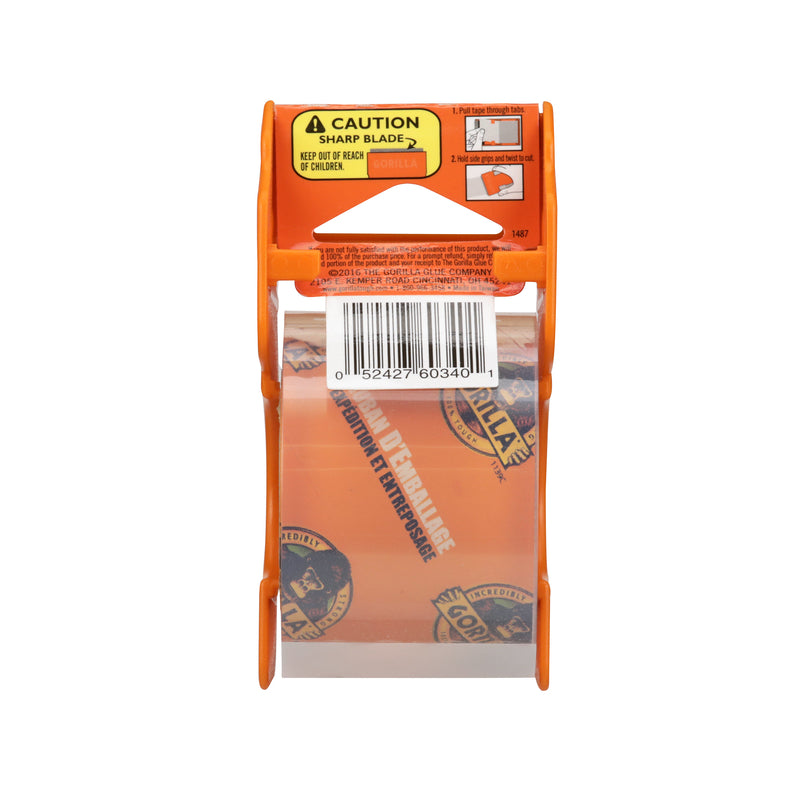 Gorilla 1.88 in. W X 25 yd L Tape Clear