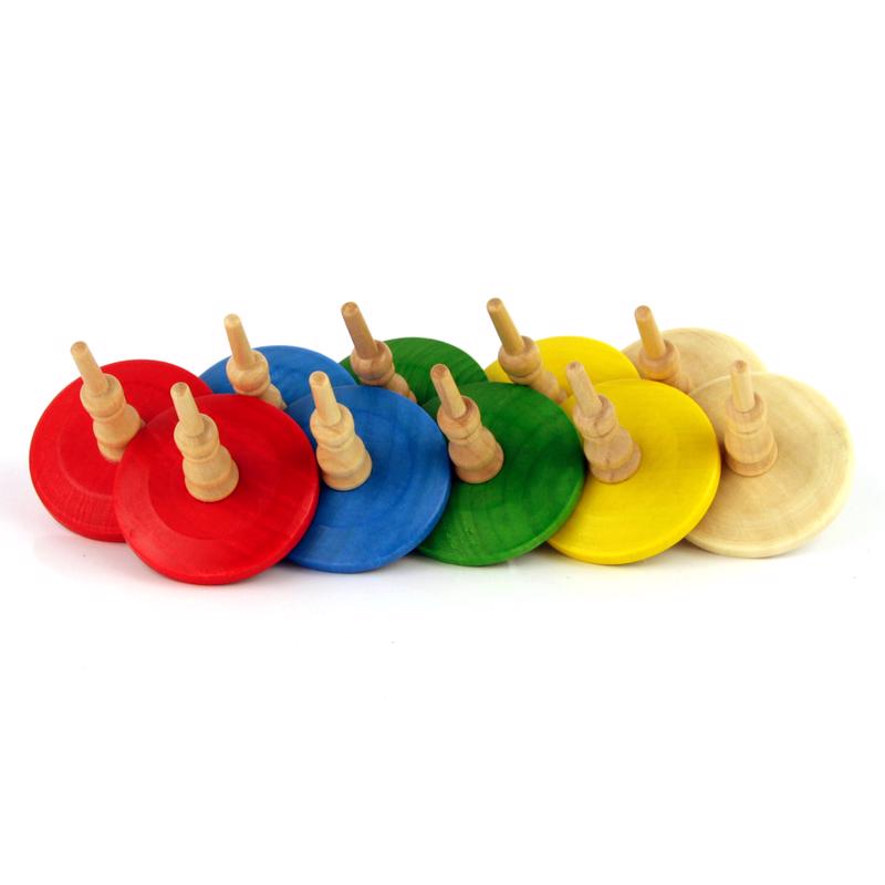 Aero-Motion Spin Top Wood Assorted 1 pc