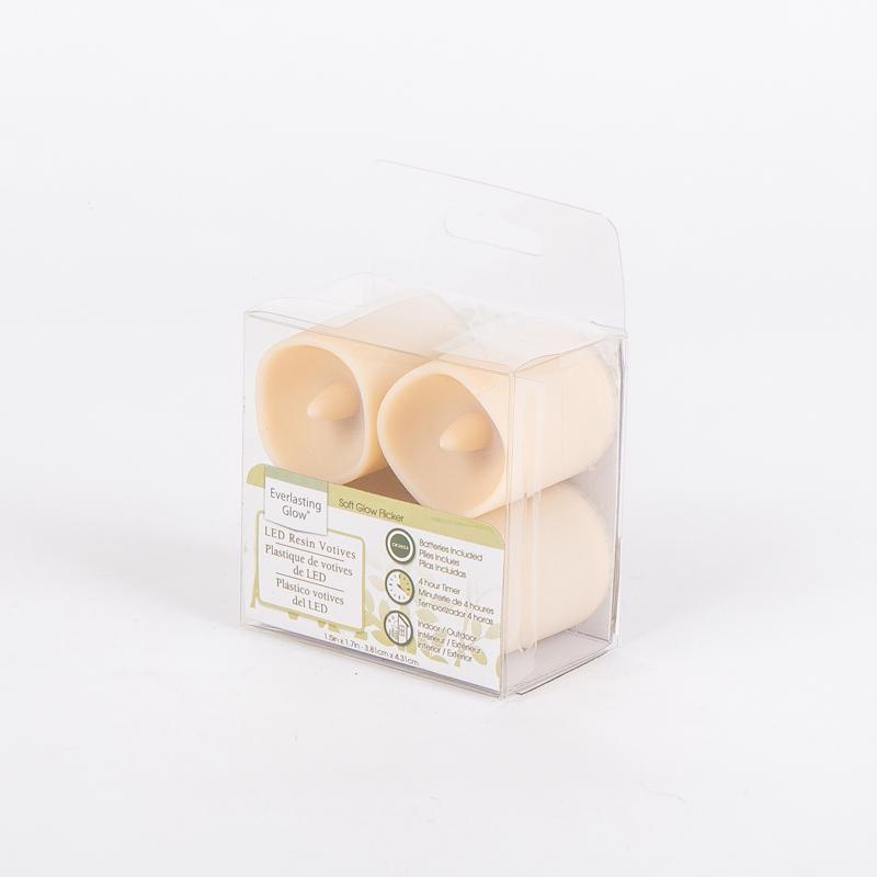 Everlasting Glow White No Scent LED Candle Votive Candles