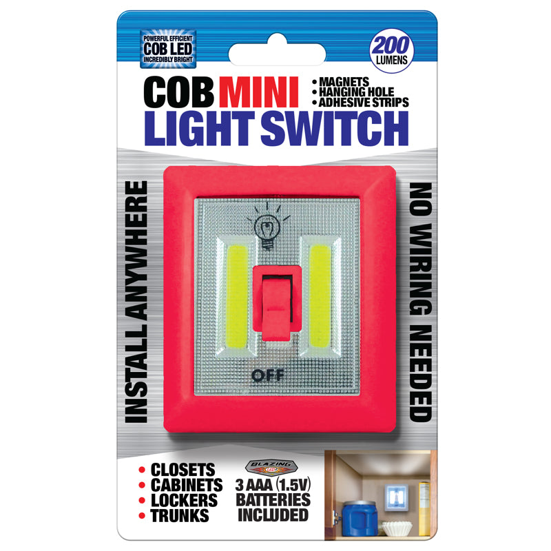 Blazing LEDz COB Mini Manual Battery Powered LED Light Switch