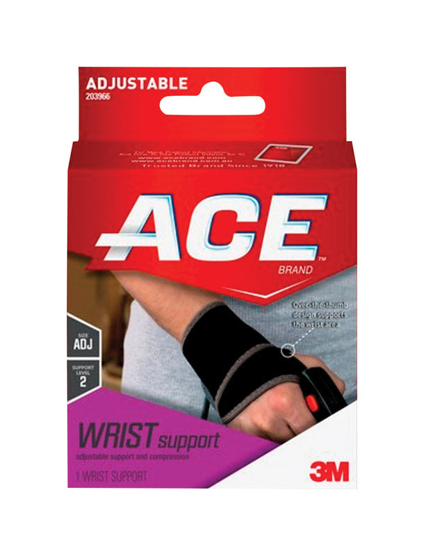 WRIST SUPPORT ADJ BLK