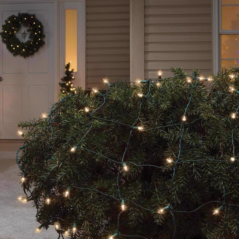 Celebrations Incandescent Mini Clear 150 ct Net Christmas Lights 6 ft.